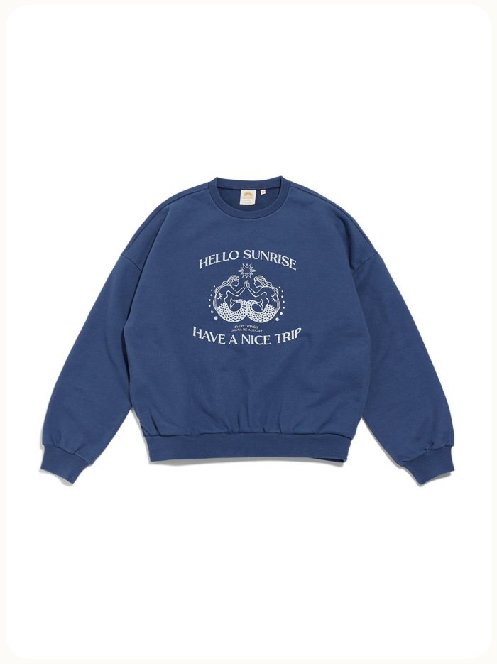 HS Mermaid Logo Sweatshirt_Vintage Blue