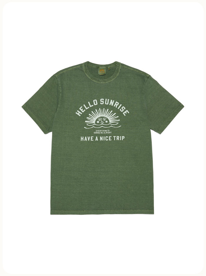 HS P-dyed VTG Arch Logo Tee_Forest Green