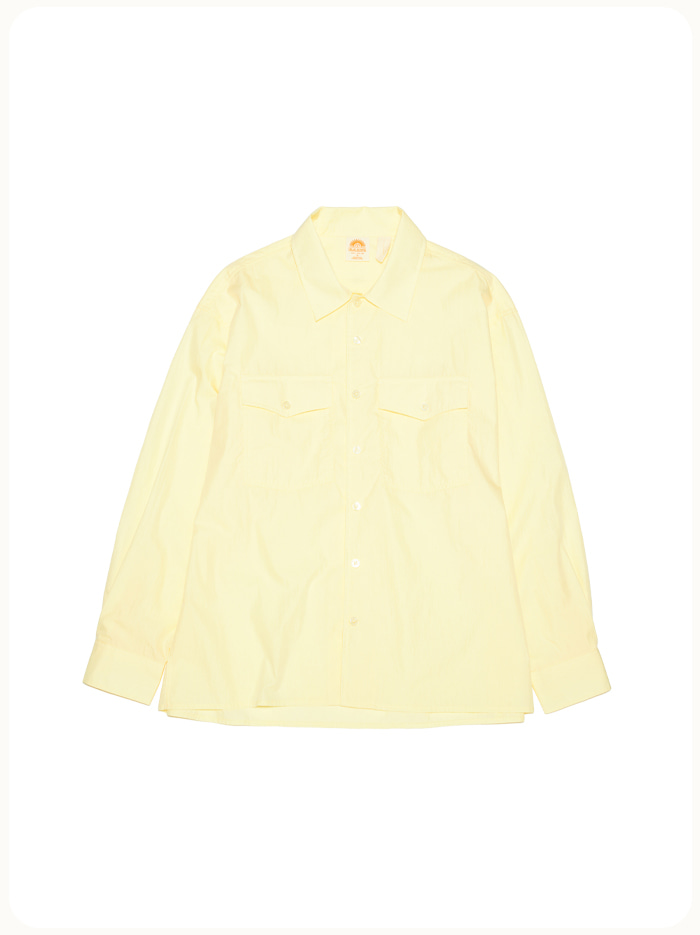 HS Safari Shirt Jacket_Washed Yellow