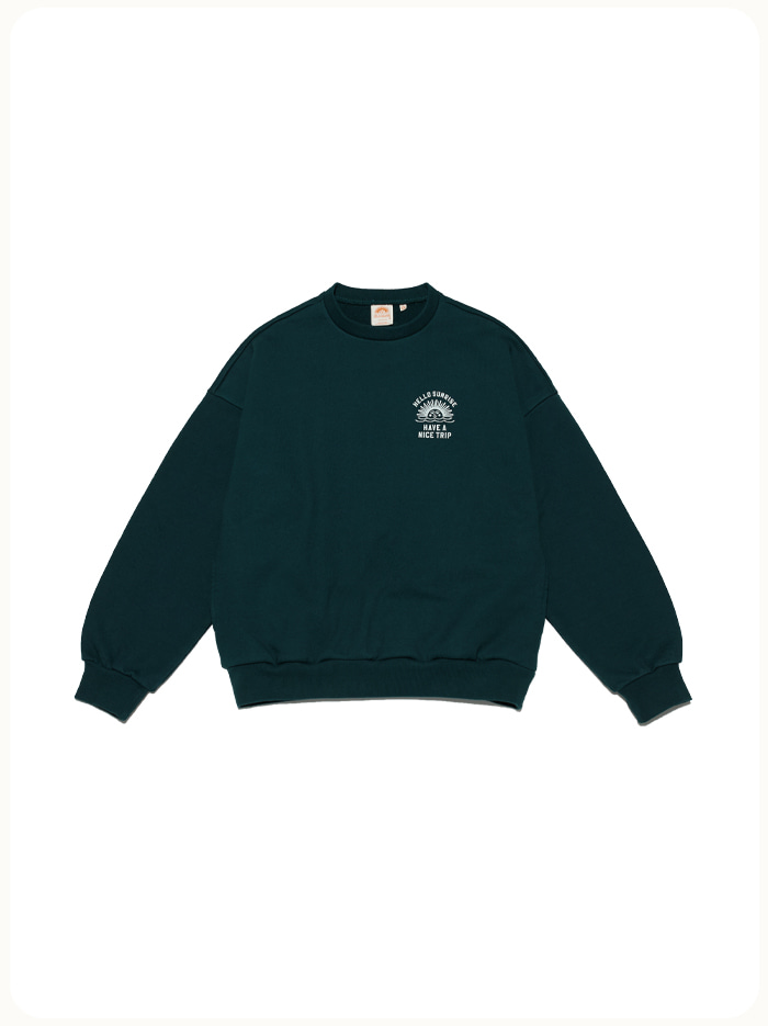 HS Mini Arch Logo Sweatshirt_Dark Green