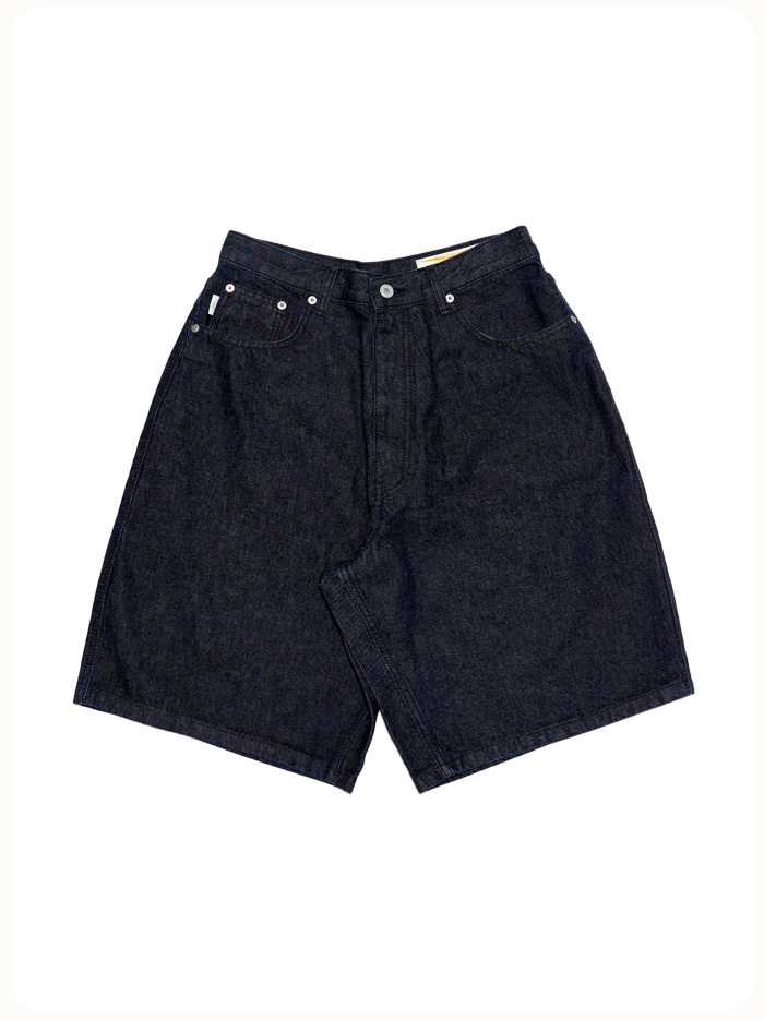 HS Wide Shorts Denim Pants_Navy