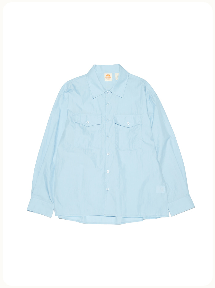 HS Safari Shirt Jacket_Sky Blue