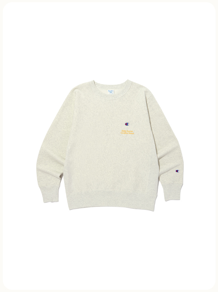[Champion x Hello Surise][ASIA] Reverse Weave® 115 (Blue Tag) Sweatshirts_Cream