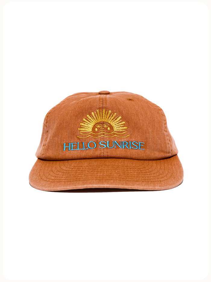 Washed Two Tone Logo 6Panel Cap_Brown