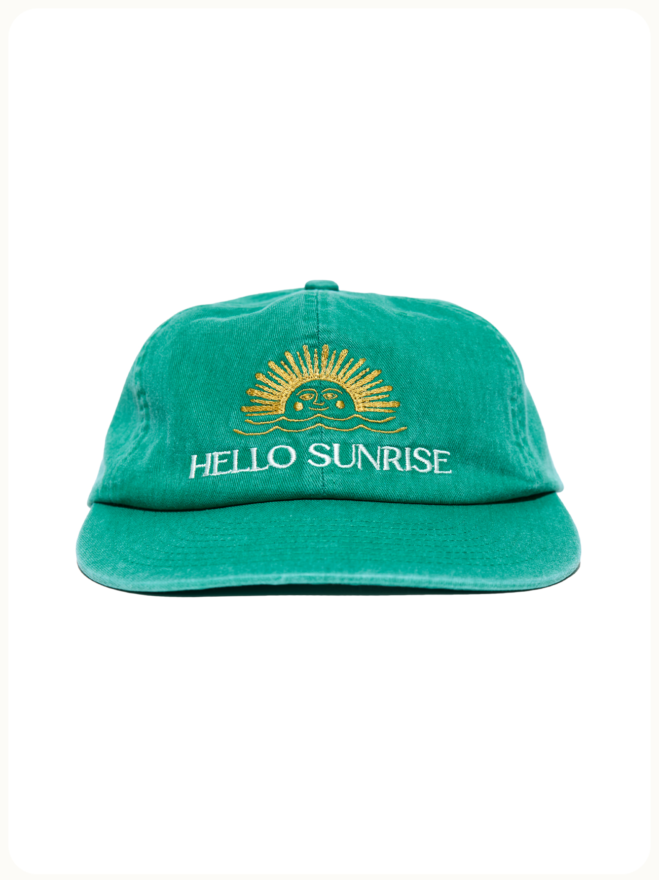 Washed Two Tone Logo 6Panel Cap_Green